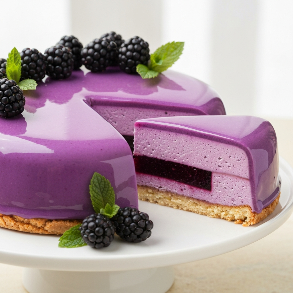 Blackberry Mousse Entremet