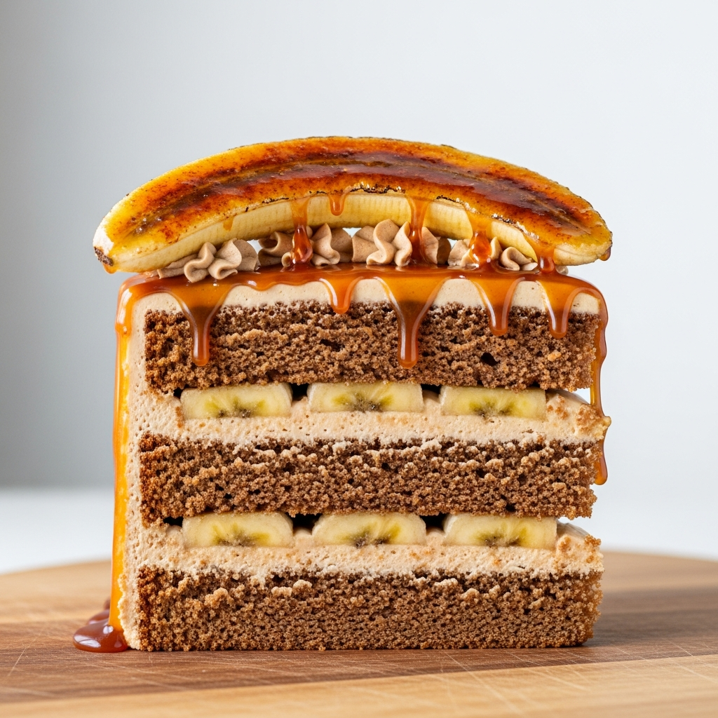Caramel Banana Layer Cake