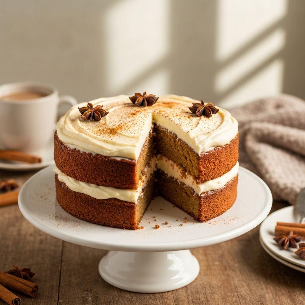 Chai Spice Layer Cake