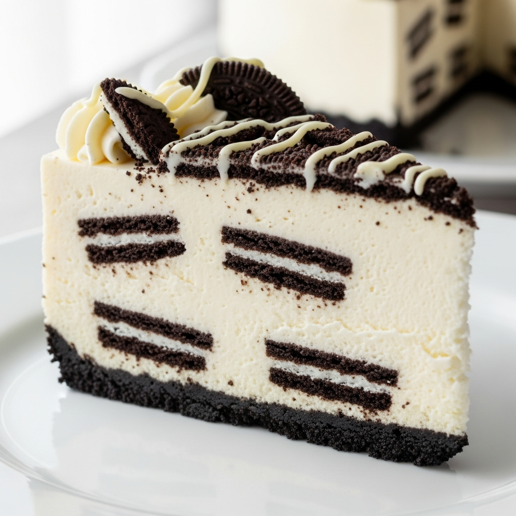 Cookies and Cream Baked Cheesecake