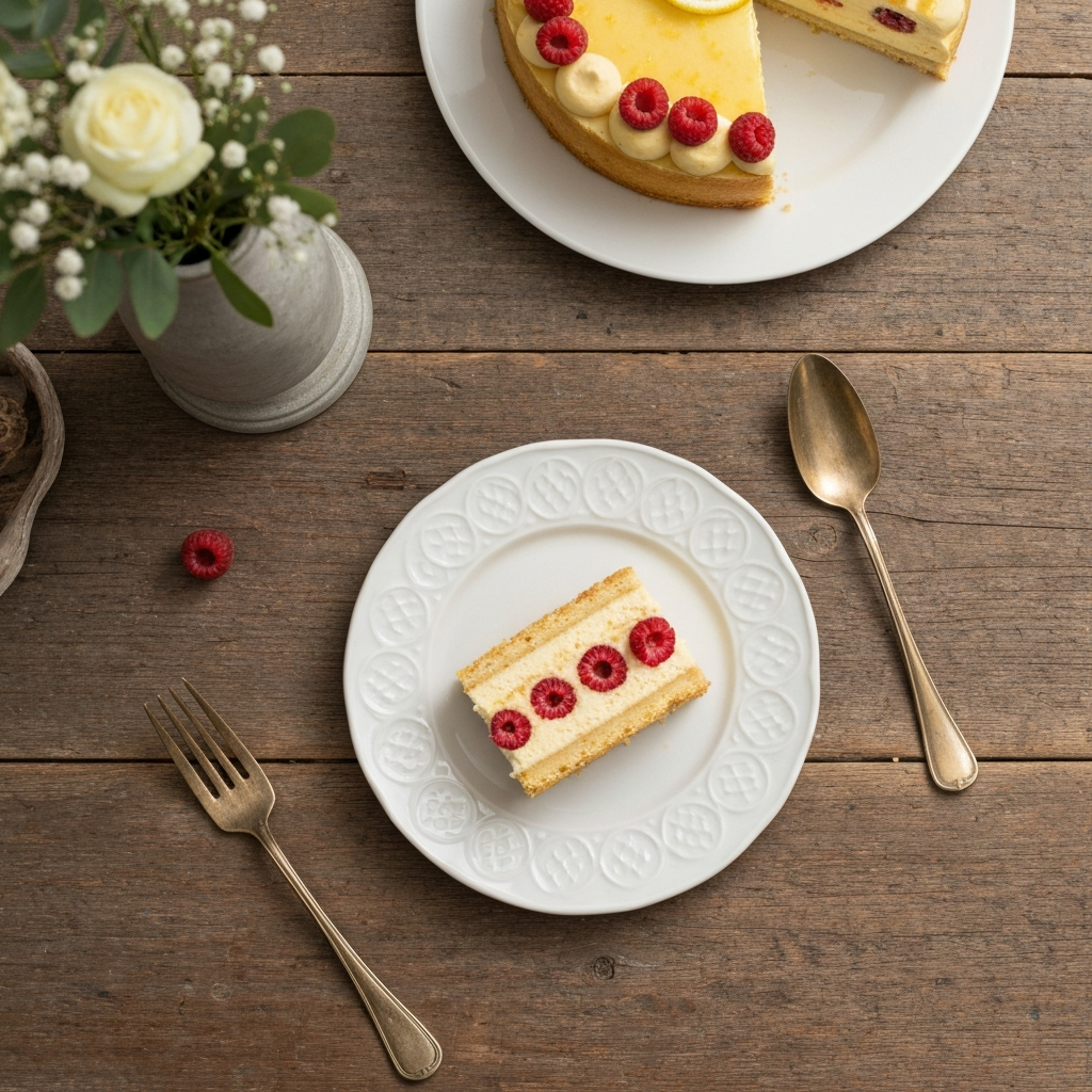 Lemon Raspberry Entremet