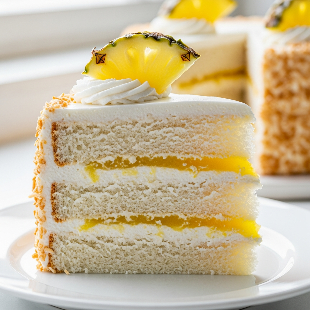 Pineapple Coconut Layer Cake