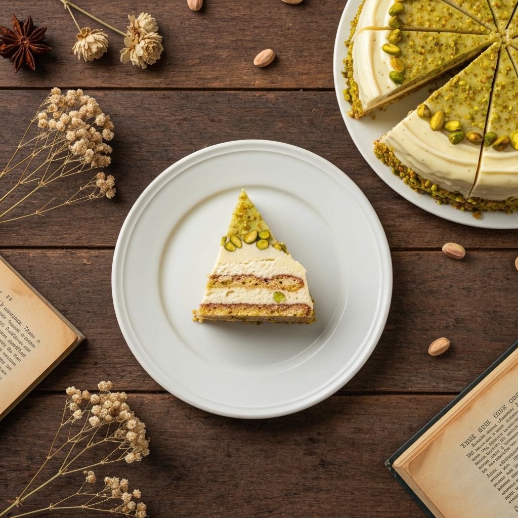 Pistachio White Chocolate Entremet