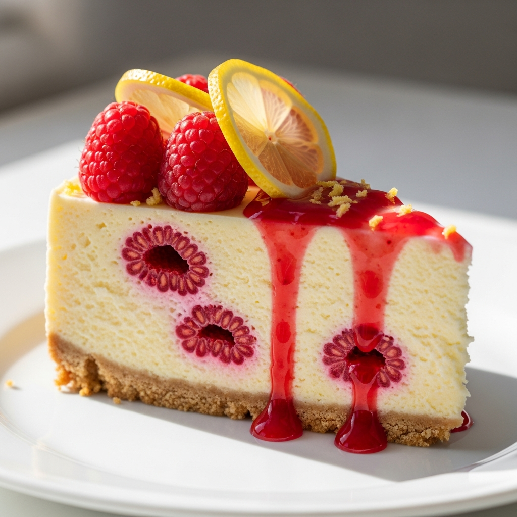 Raspberry Lemon Cheesecake