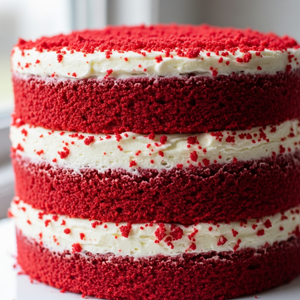 Classic Red Velvet Cream Cake