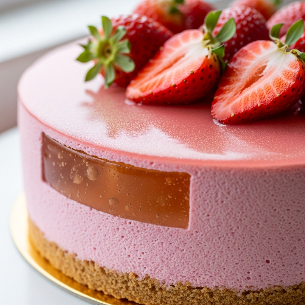 Strawberry Champagne Entremet