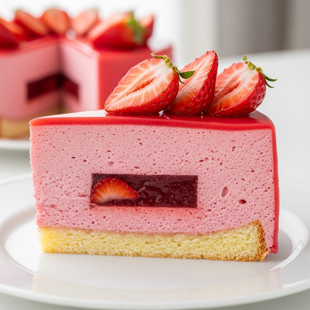 Strawberry Mousse Entremet