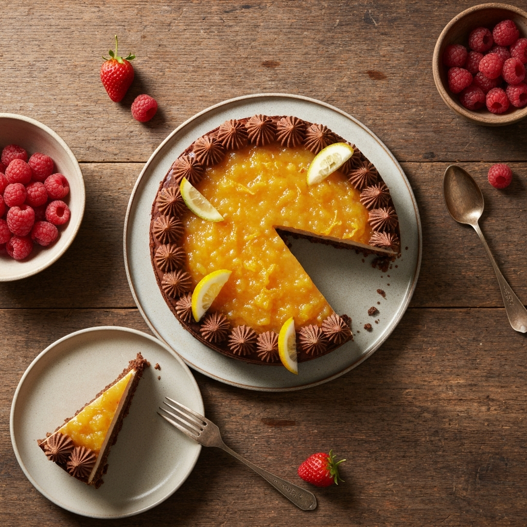 Yuzu Chocolate Entremet